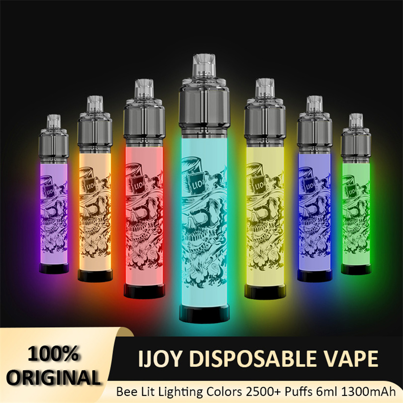 Original IJOY 212 Lio Bee Lit Disposable Electronic Cigarette Lighting Vapes 2500+ Puffs 1300mAh Battery 6.0ml Pods Vape Pen
Original IJOY 212 Lio Bee Lit Disposable Electronic Cigarette Lighting Vapes 2500+ Puffs 1300mAh Battery 6.0ml Pods Vape Pen