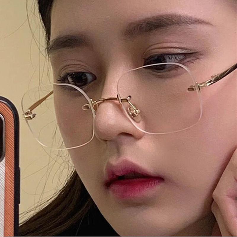 Outdoor Eyewear Rimless Reading Anti Blue Light Glasses Women Men Square Frameless Retro Clear Lens Presbyopic For
Outdoor Eyewear Rimless Reading Anti Blue Light Glasses Women Men Square Frameless Retro Clear Lens Presbyopic For
