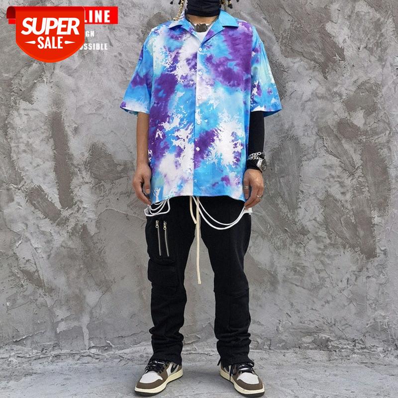 TKPA tie-dye graffiti printed short-sleeved shirt for men and women hip-hop street loose Wei Yi half-sleeved #Si6m, White;black
TKPA tie-dye graffiti printed short-sleeved shirt for men and women hip-hop street loose Wei Yi half-sleeved #Si6m, White;black