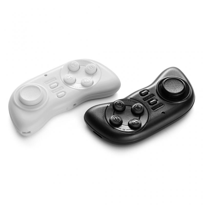 Mini Game Controller Wireless Bluetooth-compatible Smart Joystick GamePad for Smartphone Mobile Phone Android/IOS White