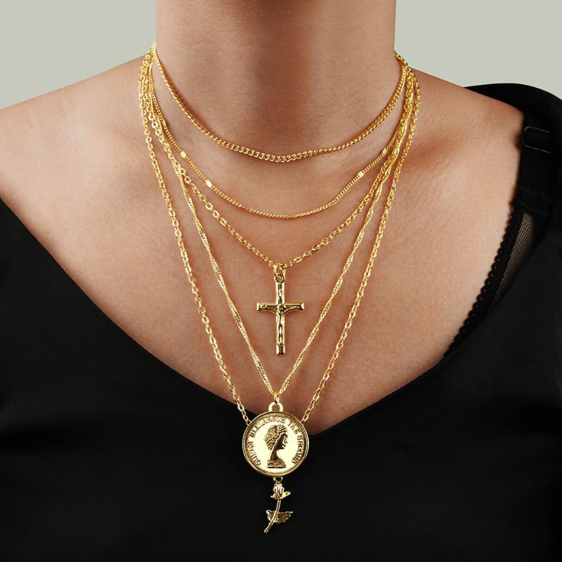 Pendant Necklaces Personality Cross Necklace Jewelry Retro Avatar European And American Woman
Pendant Necklaces Personality Cross Necklace Jewelry Retro Avatar European And American Woman
