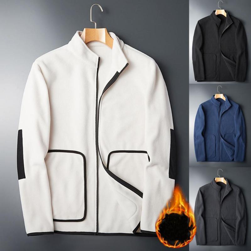 Men's Jackets Men Coat Stand Collar Double-sided Plush Zip Up Cardigan Solid Color Bottomed Top Winter Velvet Jacket Korean Clothing, Black;brown
Men's Jackets Men Coat Stand Collar Double-sided Plush Zip Up Cardigan Solid Color Bottomed Top Winter Velvet Jacket Korean Clothing, Black;brown