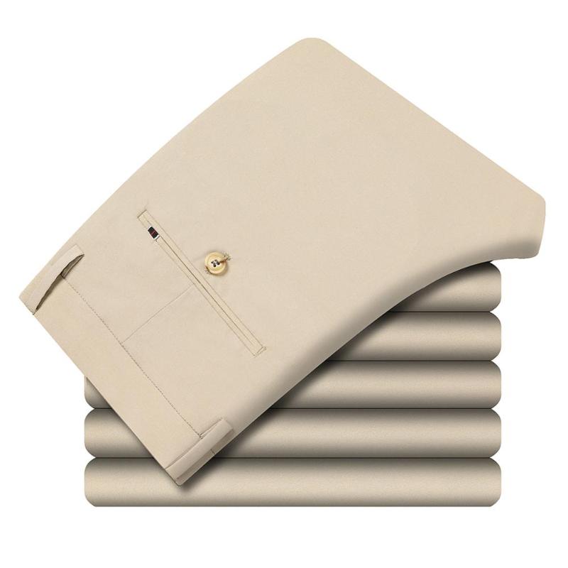 Men's Trousers 2021 Autumn And Winter Style Slim Straight Business Formal Suit Stretch Casual L Pants