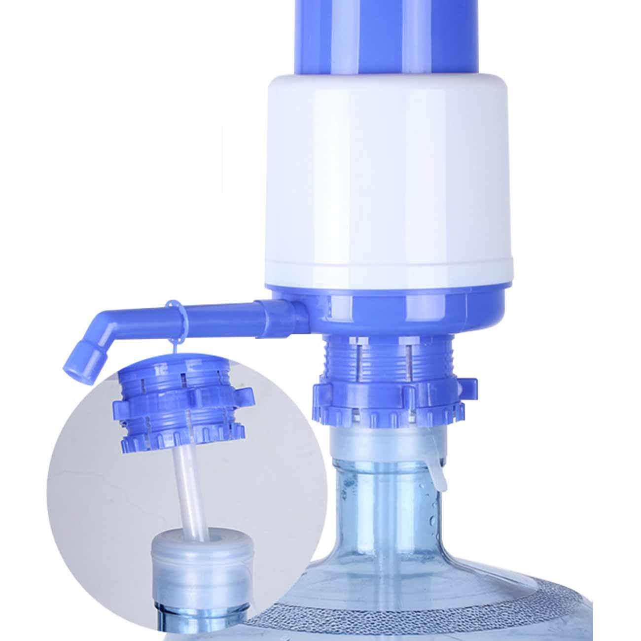 Water Bottles Pump Manual Hand Pressure Drinking Fountain Pressure Pump Water Press Pump with an Extra Short Tube Sanitary Cap