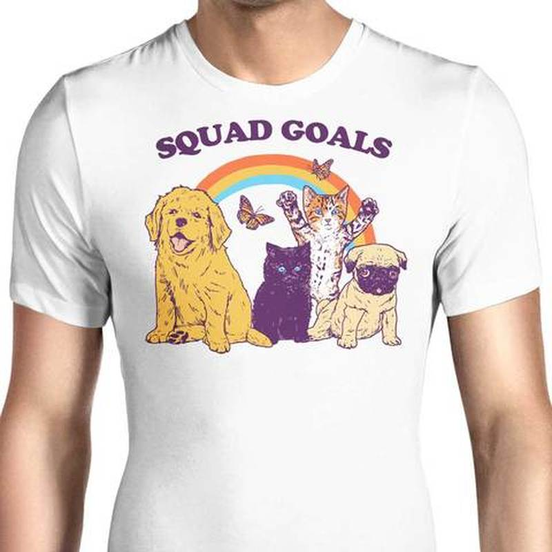 European-style dog and cat pattern ins wind round neck short-sleeved T-shirt for men and women, comfortable and loose, White;black
European-style dog and cat pattern ins wind round neck short-sleeved T-shirt for men and women, comfortable and loose, White;black