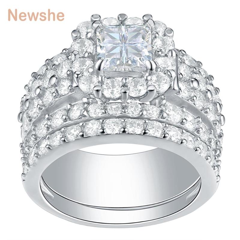 Cluster Rings She Wedding For Women 4 S Cross Cut Zirconia Classic Jewelry 925 Sterling Silver Engagement Ring Set, Golden;silver
Cluster Rings She Wedding For Women 4 S Cross Cut Zirconia Classic Jewelry 925 Sterling Silver Engagement Ring Set, Golden;silver