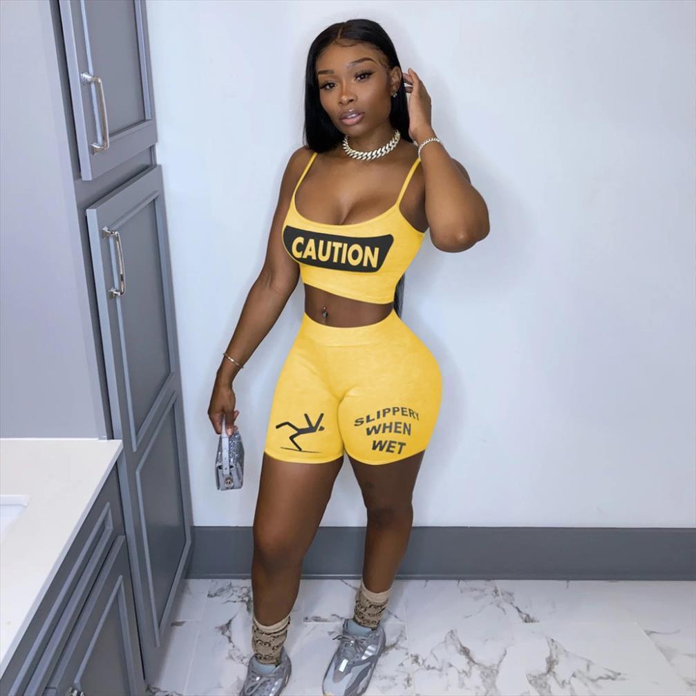 two piece sets outfits womenpant letter print sling sleeveless crop bodycon shorts pants set sportswear clothes, White
two piece sets outfits womenpant letter print sling sleeveless crop bodycon shorts pants set sportswear clothes, White
