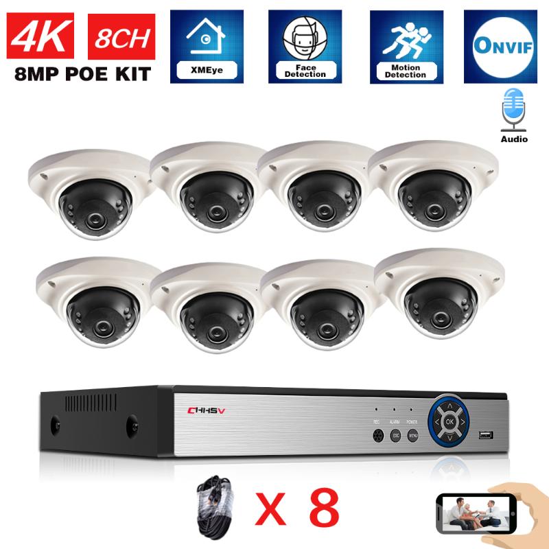 Wireless Camera Kits H.265 CCTV POE Security System Kit 4K 8ch NVR Motion Detection IP Video Surveillance Cameras Set 8MP XMEYE
Wireless Camera Kits H.265 CCTV POE Security System Kit 4K 8ch NVR Motion Detection IP Video Surveillance Cameras Set 8MP XMEYE