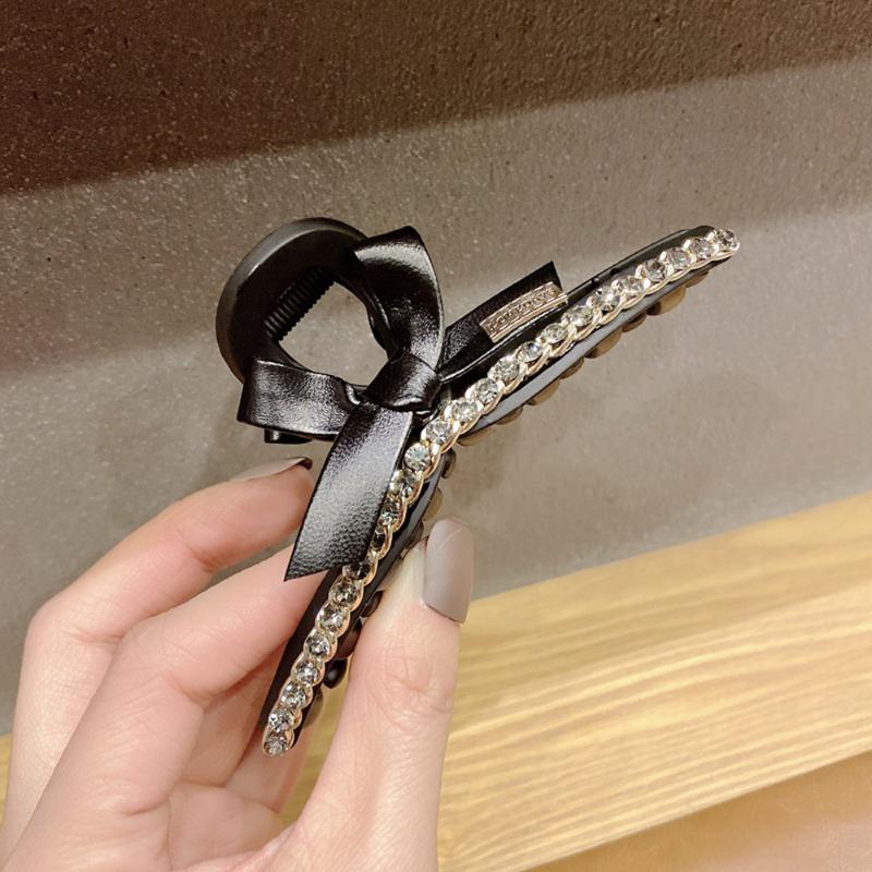 Hair Accessories Acrylic Bow Crystal Chic Crabs Ladies Elegant Headwear Girls Ornaments Crab Clips