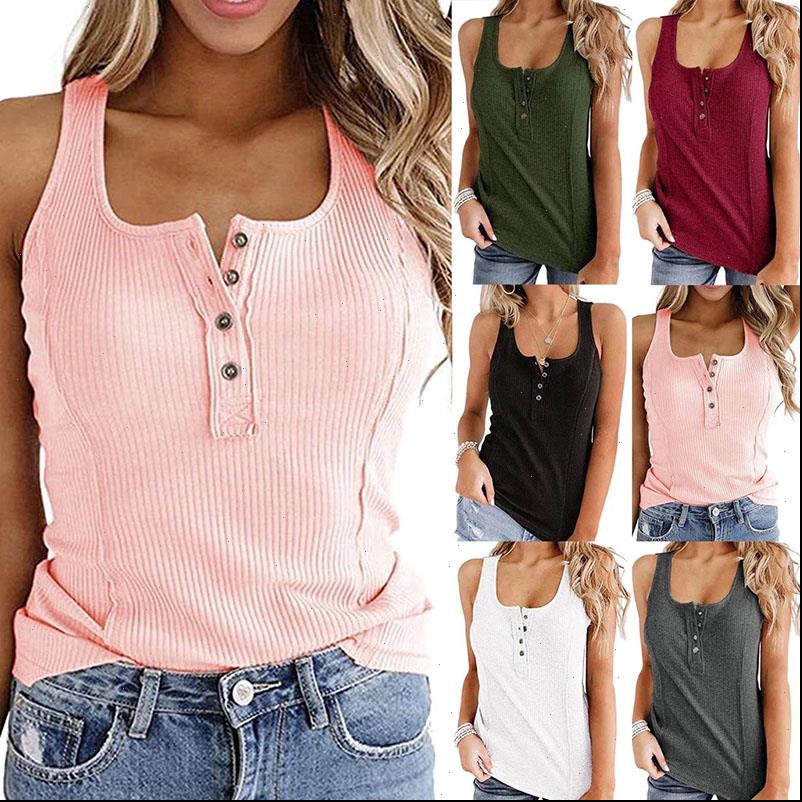 summer solid stretch buttons women tanks v neck fashion vest camisole casual sleeveless female, White
summer solid stretch buttons women tanks v neck fashion vest camisole casual sleeveless female, White