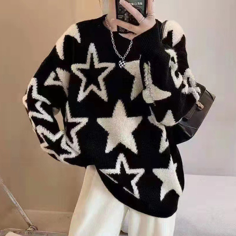 Autumn Winter New Women Thicken Warm Loose Sweater Fashion O-neck Casual Knitted Pullover Jumper Female Crochet Sweaters, Black
Autumn Winter New Women Thicken Warm Loose Sweater Fashion O-neck Casual Knitted Pullover Jumper Female Crochet Sweaters, Black