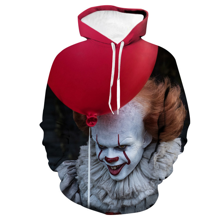 Hoodie Fleeces Sweater HoodyAutumn and winter 2021 clown Soul 2 women' 3D digital printing Pullover Hooded long sleeve lovers' wear, The clown bai wei
Hoodie Fleeces Sweater HoodyAutumn and winter 2021 clown Soul 2 women' 3D digital printing Pullover Hooded long sleeve lovers' wear, The clown bai wei