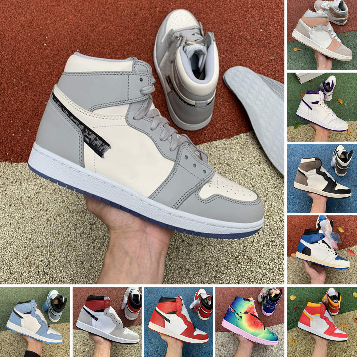 High 1 men women basketball shoes jumpman 1s Pine Green Fragment JORDÁN J Balvin sneakers Court Purple Satin Snake Chicago Dark Mocha University Blue trainer US 5.5-12
High 1 men women basketball shoes jumpman 1s Pine Green Fragment JORDÁN J Balvin sneakers Court Purple Satin Snake Chicago Dark Mocha University Blue trainer US 5.5-12