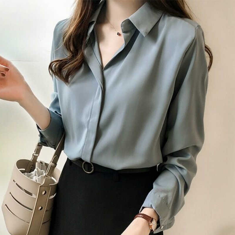3XL 4XL Plus Size Blouse Women Fashion Chiffon Blouse Long Sleeve Women Shirts Turn Down Collar Office Ladies Tops B764 210602, Apricot
3XL 4XL Plus Size Blouse Women Fashion Chiffon Blouse Long Sleeve Women Shirts Turn Down Collar Office Ladies Tops B764 210602, Apricot