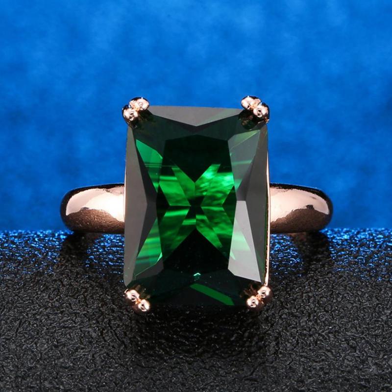 Cluster Rings Luxury Emerald Gemstones Ring For Women Green Crystal Jewelry Rose Gold Color Accessory Engagement Birthday Christmas Gift
Cluster Rings Luxury Emerald Gemstones Ring For Women Green Crystal Jewelry Rose Gold Color Accessory Engagement Birthday Christmas Gift