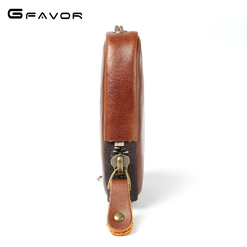 PU Leather Keychain Car Key Wallets Men Women Key Holder Housekeeper Keys Organizer Zipper Key Case