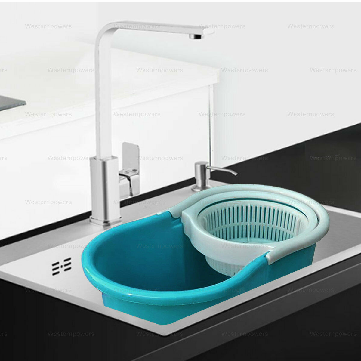 360° Rotating Head Easy Spin Dry Floor Mop Bucket + 2x Head Microfiber Spinning
360° Rotating Head Easy Spin Dry Floor Mop Bucket + 2x Head Microfiber Spinning
