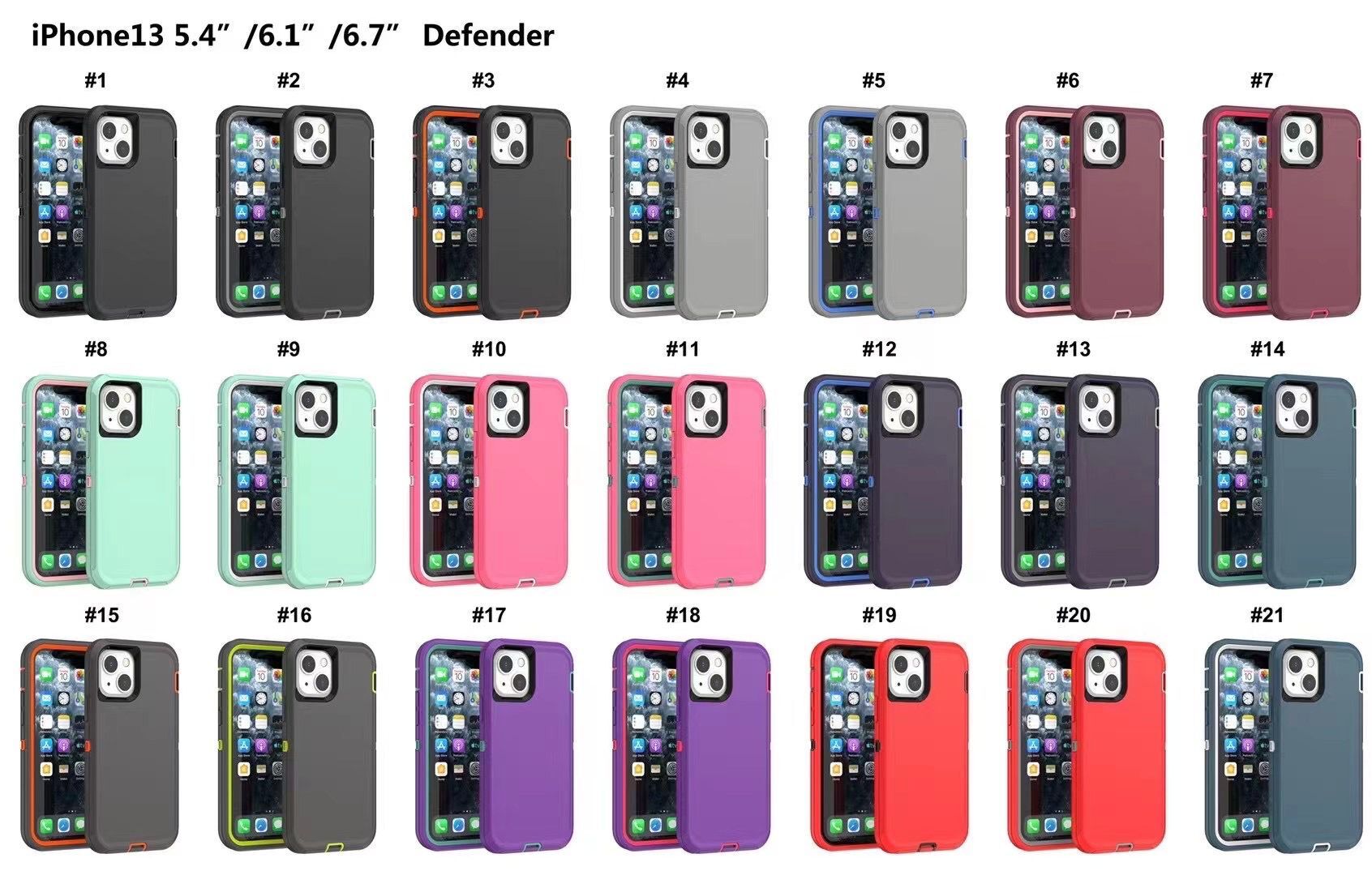 2020 Newst Defneder case for iphone 13 13promax for samsnug s21 note20 Steel Armor TPU PC Covers Cases, Customize
2020 Newst Defneder case for iphone 13 13promax for samsnug s21 note20 Steel Armor TPU PC Covers Cases, Customize
