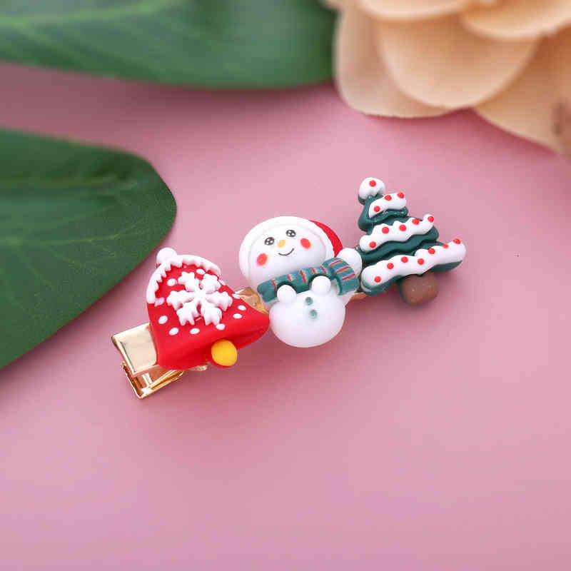 Hair Accessories Christmas Hairpin Back Brain Headdress Creative High-grade Korean Broken Female