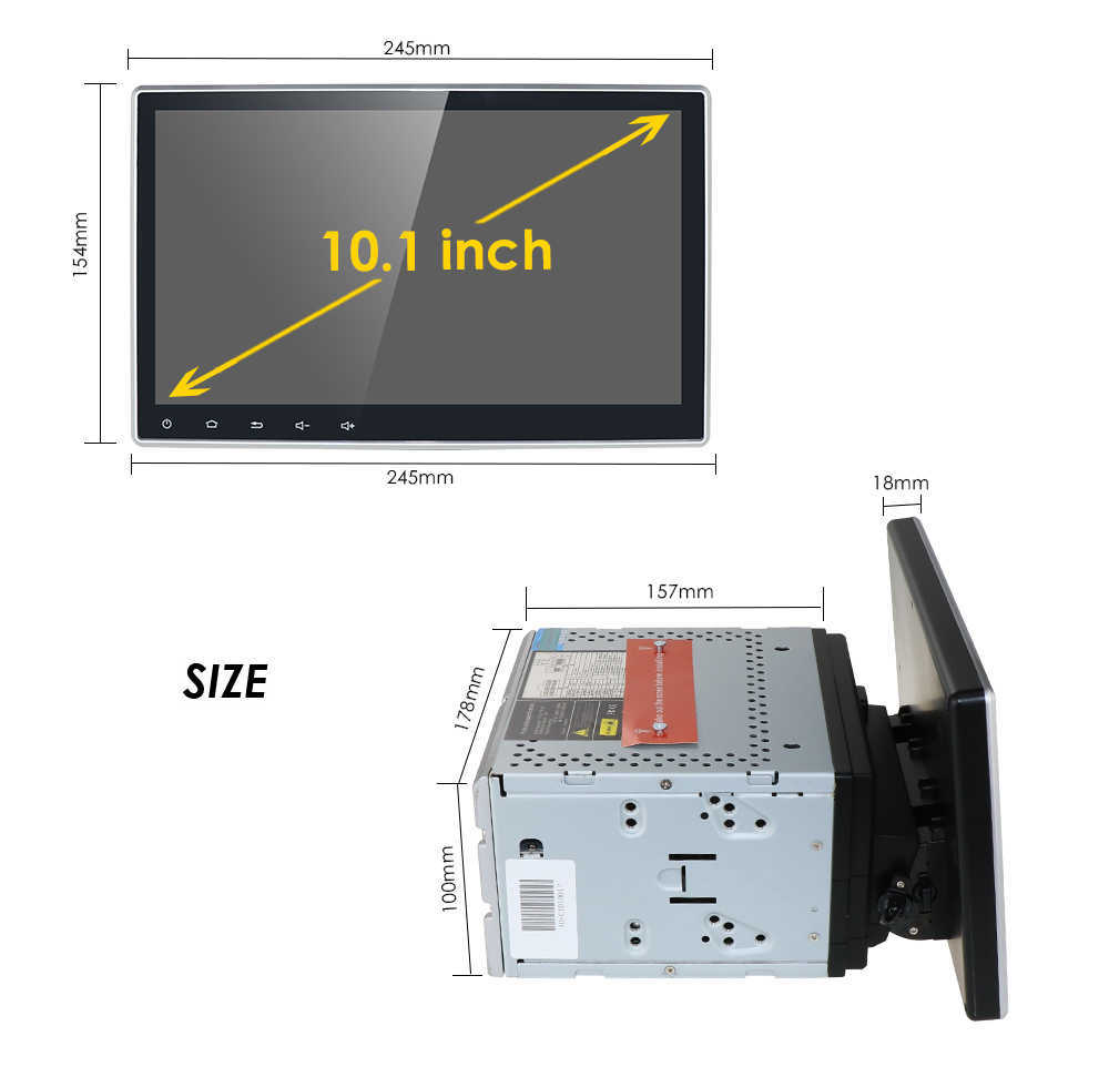 2 din 4G 64G Car Audio radio for Universal car dvd player GPS navigation bluetooth accessory 4G internet Android 10 Octa Core DSP