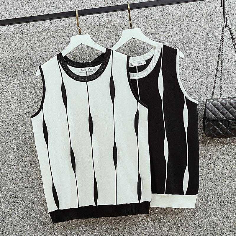Women Knitted Tank Top Camisole Woman Sexy Summer Basic Elastic Tank Top U-Neck Patchwork Color Tank Top Vest 210604, Black
Women Knitted Tank Top Camisole Woman Sexy Summer Basic Elastic Tank Top U-Neck Patchwork Color Tank Top Vest 210604, Black