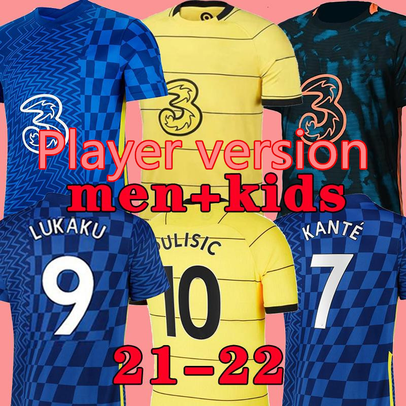 Player version 21 22 LUKAKU WERNER HAVERTZ CHILWELL ZIYECH Soccer Jerseys 2021 2022 PULISIC home blue away yellow Football Shirt KANTE MOUNT Men
Player version 21 22 LUKAKU WERNER HAVERTZ CHILWELL ZIYECH Soccer Jerseys 2021 2022 PULISIC home blue away yellow Football Shirt KANTE MOUNT Men