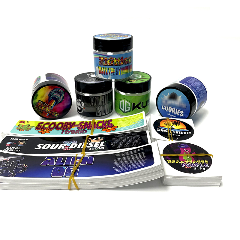 3.5G 60ML Plastic Jar PVC Stickers Custom Label Gorilla Glue Zkittlez Wedding Cake
3.5G 60ML Plastic Jar PVC Stickers Custom Label Gorilla Glue Zkittlez Wedding Cake
