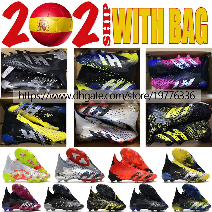 Mens Boots Predator Freak FG Laceless Soccer Shoes Outdoor High Ankle Socks Football Cleats Primeknit Leather Trainers Footwear Black Red Blue Yellow Silver UK6-11, Shoes original box
Mens Boots Predator Freak FG Laceless Soccer Shoes Outdoor High Ankle Socks Football Cleats Primeknit Leather Trainers Footwear Black Red Blue Yellow Silver UK6-11, Shoes original box