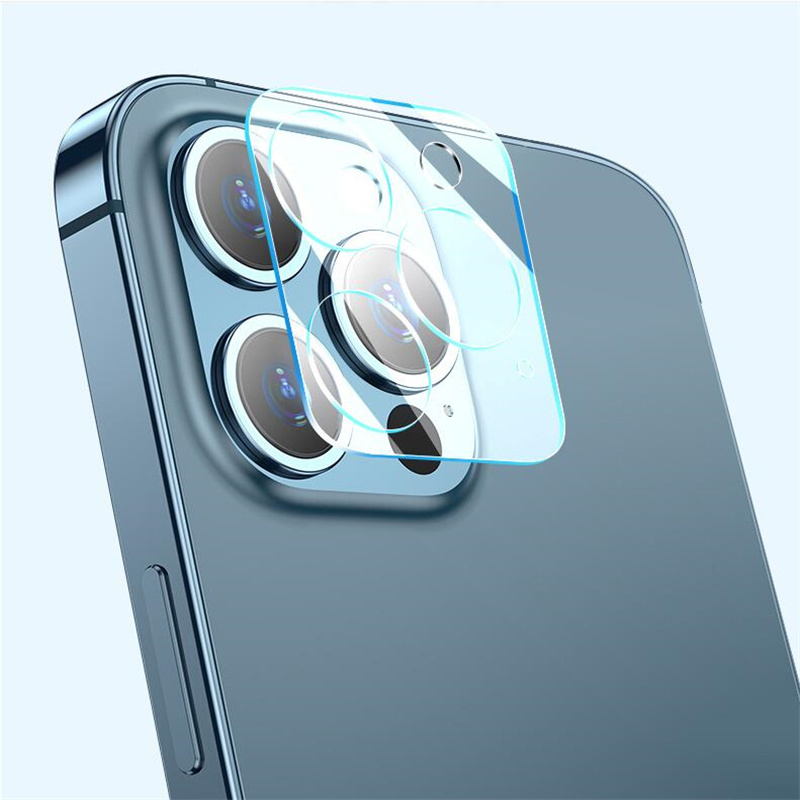 Camera Lens Tempered Glass Screen Protector For iPhone 15 14 13 Pro Max 12 13 Mini Full Cover Protective Film With Black Circle
