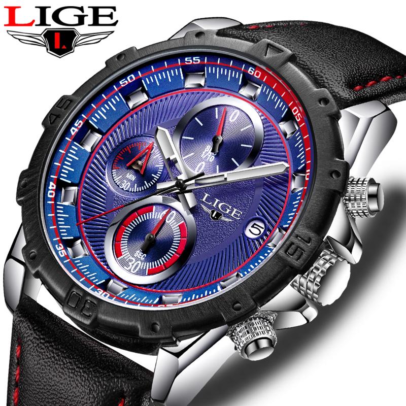 Wristwatches LIGE Mens Watch Top Business Quartz Casual Big Dial Clock Sports Waterproof Relogio Masculino, Leather white
Wristwatches LIGE Mens Watch Top Business Quartz Casual Big Dial Clock Sports Waterproof Relogio Masculino, Leather white