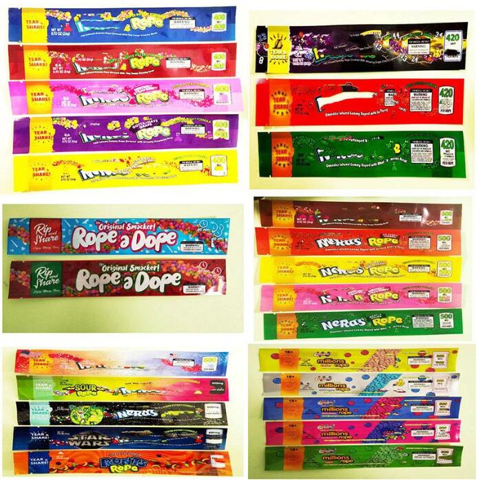 2021 Pouch Bags Ne rd Long Zipper 400mg Ropes 420mg Bag 600mg Packaging Package Packing Resealable Edibles Mylar Pack
2021 Pouch Bags Ne rd Long Zipper 400mg Ropes 420mg Bag 600mg Packaging Package Packing Resealable Edibles Mylar Pack