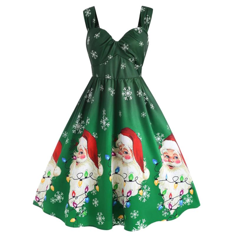 Casual Dresses Winter Dress For Women 2021 Fashion Sexy Plus Size Christmas Santa Claus Snowflake Print Vintage Party
Casual Dresses Winter Dress For Women 2021 Fashion Sexy Plus Size Christmas Santa Claus Snowflake Print Vintage Party