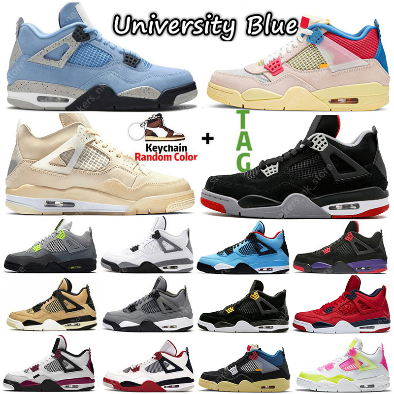 Wholesale Sail University Blue Oreo 4 4s mens basketball shoes Bred Black Cat Guava Ice What the White Cement women Sports Sneakers, White;red
Wholesale Sail University Blue Oreo 4 4s mens basketball shoes Bred Black Cat Guava Ice What the White Cement women Sports Sneakers, White;red