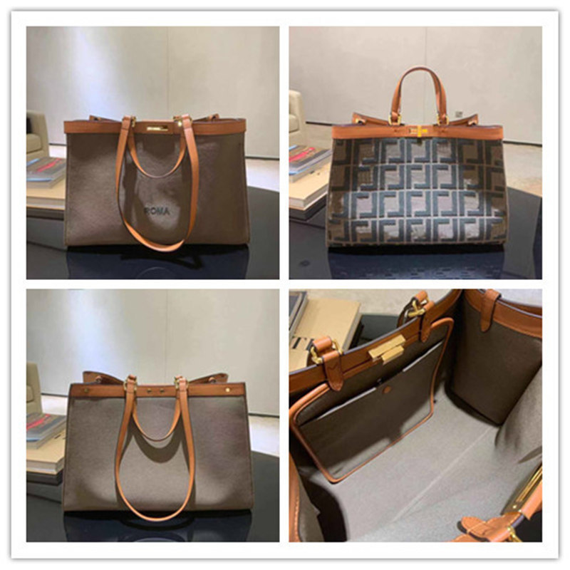 Bag Designer PEEKABOO X-Tote Large Khaki Green Canvas Brown Leather Handbag Size:41x16x30cm, Bubble wrap packaging
Bag Designer PEEKABOO X-Tote Large Khaki Green Canvas Brown Leather Handbag Size:41x16x30cm, Bubble wrap packaging