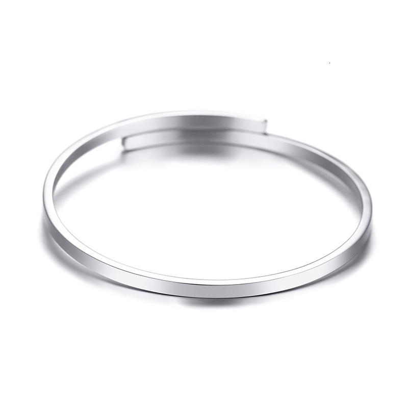 Vnox Adjustable New Disign Bangle Personalize Engrave Name Cuff Bracelets for Women Stainless Steel Custom Bff Gift