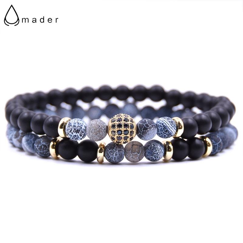 Beaded, Strands Amader 6mm Black Matte&Weathered Stone Lovers Bracelet Men Couples Distance CZ Ball Women Elastic Homme ABD063
Beaded, Strands Amader 6mm Black Matte&Weathered Stone Lovers Bracelet Men Couples Distance CZ Ball Women Elastic Homme ABD063