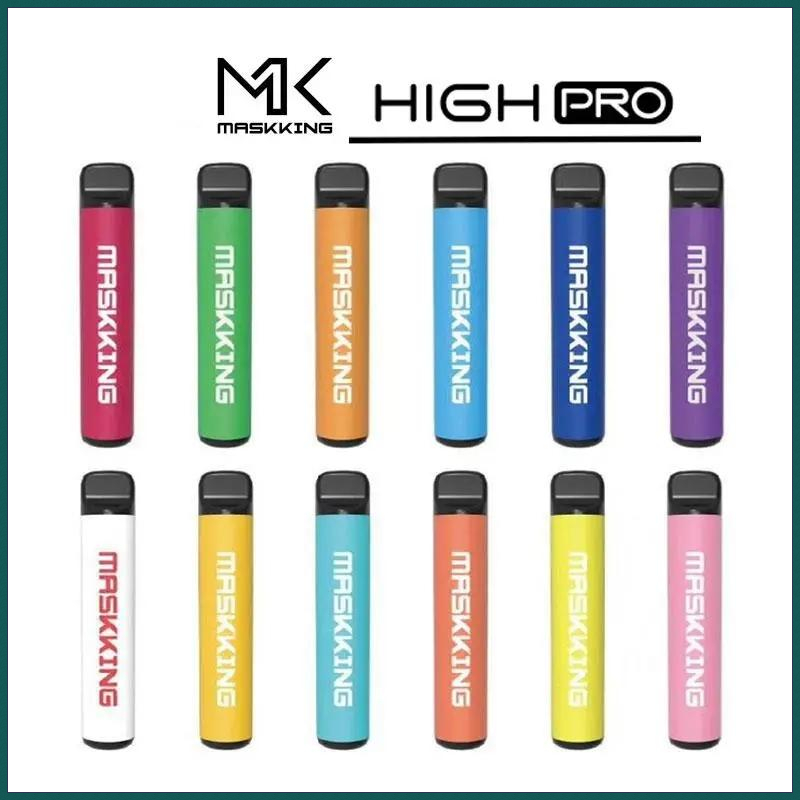 100% Original MASKKING HIGH PRO Disposable vape pen e cigarette starter kit device 600mAh battery 3.5ml Pre-Filled 12 colors vapors wholesale
100% Original MASKKING HIGH PRO Disposable vape pen e cigarette starter kit device 600mAh battery 3.5ml Pre-Filled 12 colors vapors wholesale