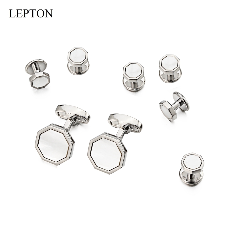 Lepton Mother of Pearl Cufflinks tuxedo studs Sets Fashion Shell Cufflink Collar Studs Cuff links Men Jewelry Drop
Lepton Mother of Pearl Cufflinks tuxedo studs Sets Fashion Shell Cufflink Collar Studs Cuff links Men Jewelry Drop