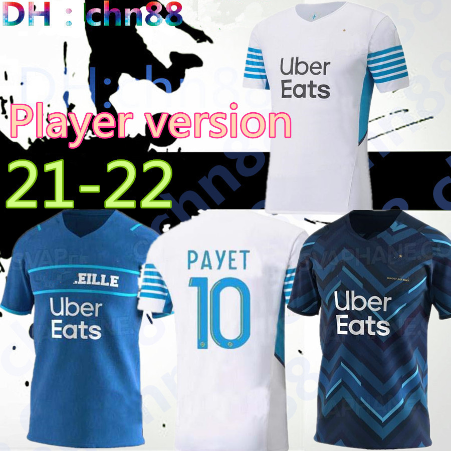 Player version 21 22 Marseille soccer jersey Olympique 2021 2022 OM MILIK maillot foot CUISANCE THAUVIN BENEDETTO KAMARA PAYET football shirts men LUIS HENRIQUE, Image
Player version 21 22 Marseille soccer jersey Olympique 2021 2022 OM MILIK maillot foot CUISANCE THAUVIN BENEDETTO KAMARA PAYET football shirts men LUIS HENRIQUE, Image