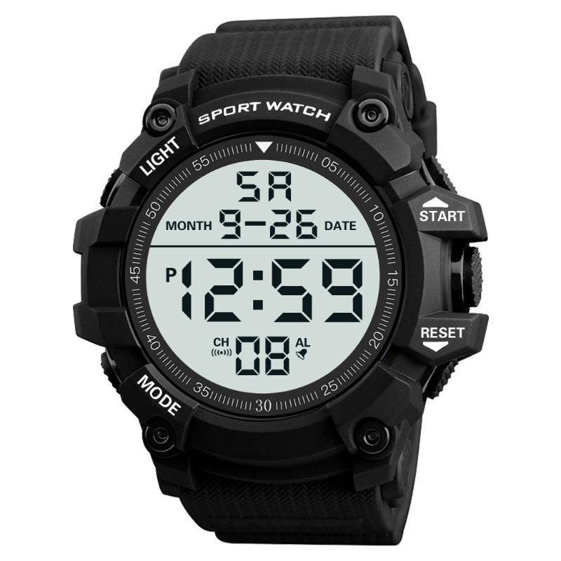 Wristwatches Fashion Waterproof Men Boy LCD Digital Stopwatch Date Rubber Sport Wrist Watch Top Sports Chronograph Quartz, Black
Wristwatches Fashion Waterproof Men Boy LCD Digital Stopwatch Date Rubber Sport Wrist Watch Top Sports Chronograph Quartz, Black