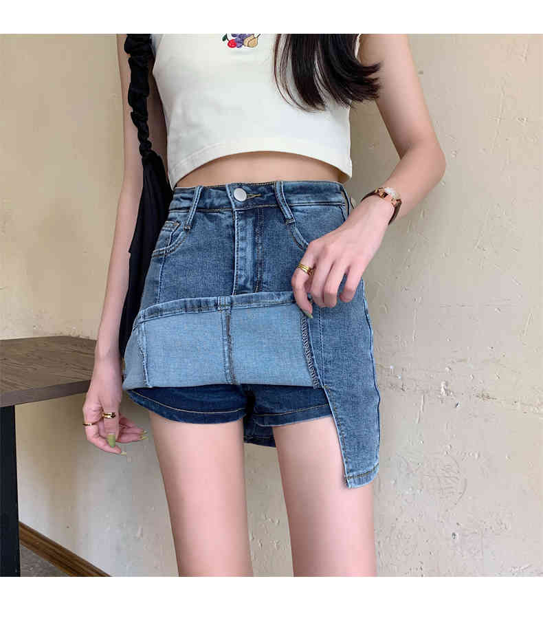 Women's High Waist Denim Skirt Ladies Vintage Summer Casual Slim Skirts Sexy Clothing Female 210519