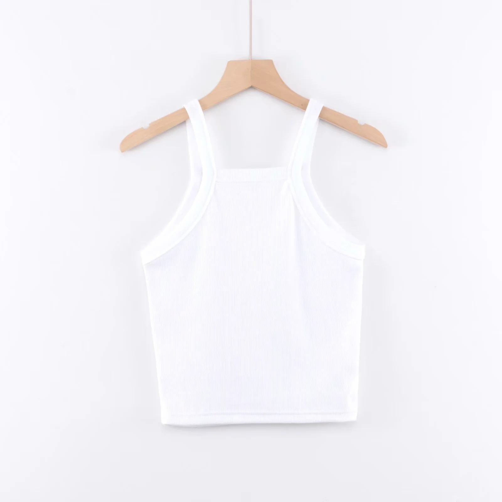 Elegant Summer sexy Ladies tops Slim Crop Narrow Shoulder Vest black women tank top fitness base wear small sling 210508