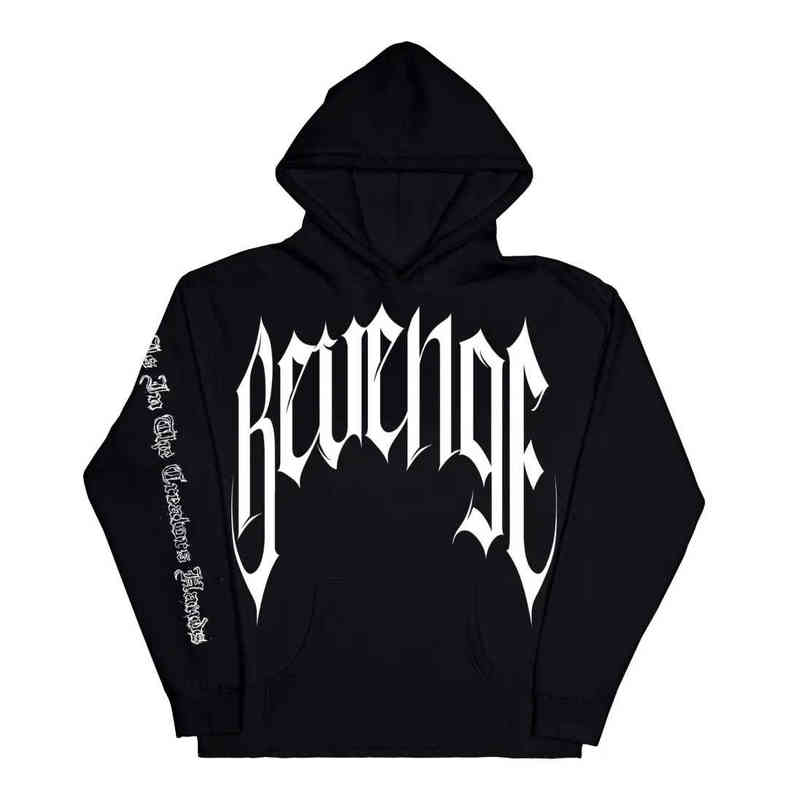 Revenge Revenge Skeleton Hoodie Guard Tide Brand Men's High Street Coat Couple Ins Versatile