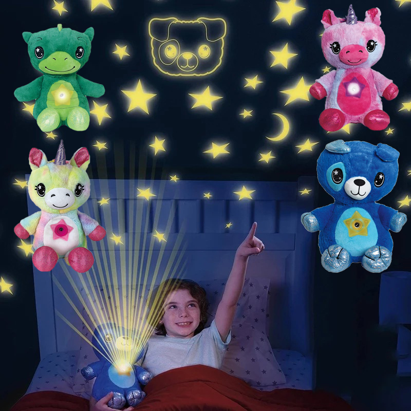 Children Cartoon Plush Toy Dolls LED Night Light Starry Dream Projection Lamp Belly Comforting Star Projector Birthday Gifts, Z opp
Children Cartoon Plush Toy Dolls LED Night Light Starry Dream Projection Lamp Belly Comforting Star Projector Birthday Gifts, Z opp