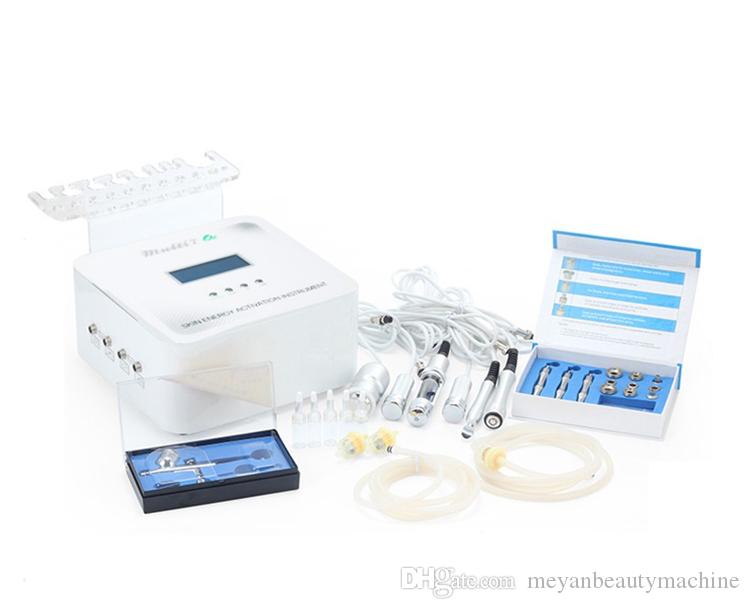 Drop shipping 7 in 1 diamond microdermabrasion mesotherapy electroporation beauty devicemicrocurrent face lift machine