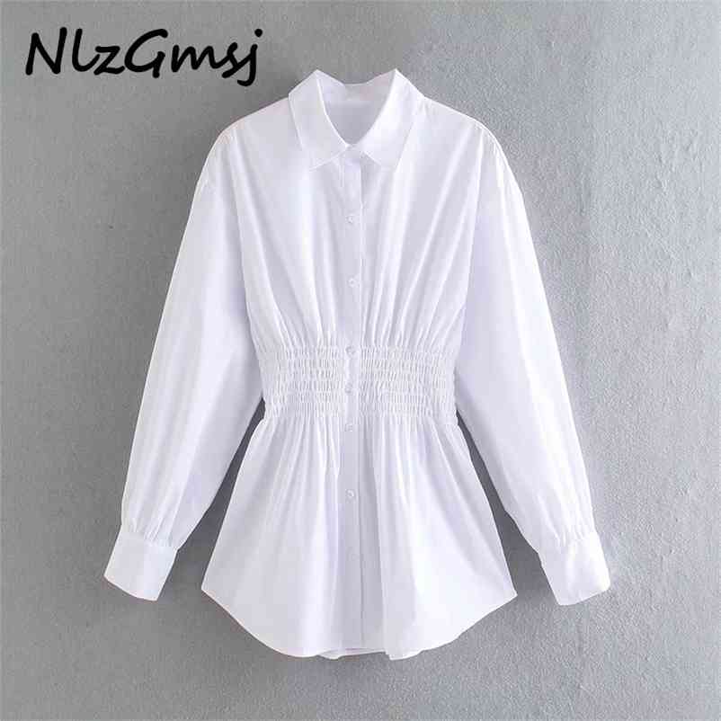 Blouse Women Elastic Waist White Causal Elegant Chic Fashion Ladies Shirt Tunic Smock Female Streetwear 03 210628, As picture
Blouse Women Elastic Waist White Causal Elegant Chic Fashion Ladies Shirt Tunic Smock Female Streetwear 03 210628, As picture