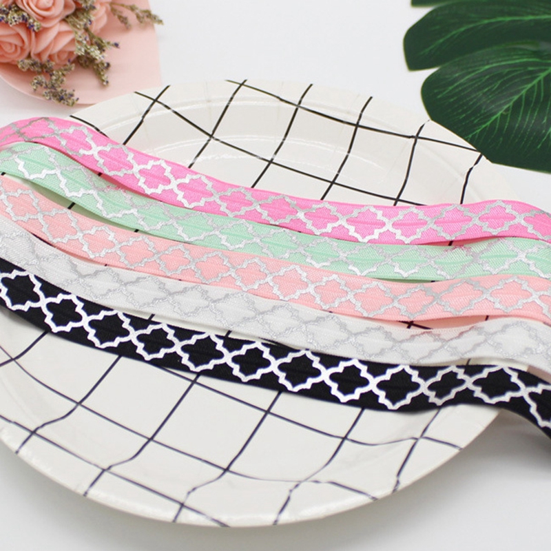 100yards/lot Silver Foil Big Quatrefoil FOE Ribbon Fold Over Elastic Hair ties accessories welcome custom design
100yards/lot Silver Foil Big Quatrefoil FOE Ribbon Fold Over Elastic Hair ties accessories welcome custom design