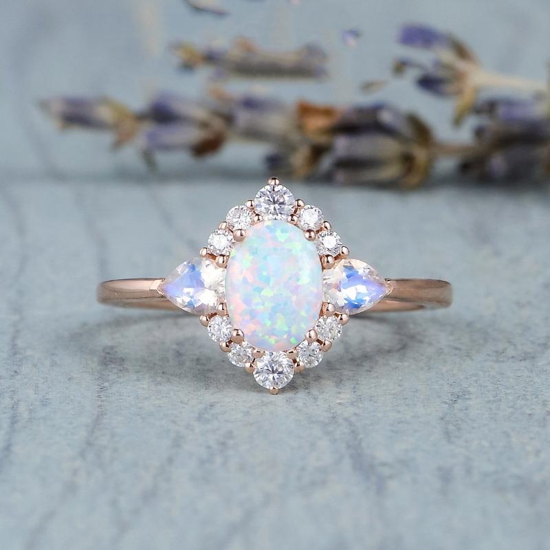 Cluster Rings 14K Rose Gold Color Moonstone Gemstone For Women Fine Bizuteria Bijoux Femme Anillos Mujer Opal Jewelry, Golden;silver
Cluster Rings 14K Rose Gold Color Moonstone Gemstone For Women Fine Bizuteria Bijoux Femme Anillos Mujer Opal Jewelry, Golden;silver