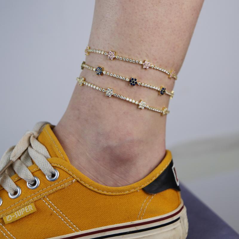 Anklets Iced Out 2021 Gold Color Tennis Chain Cz Daisy Flower Charm Delicate Nice Woman, Red;blue
Anklets Iced Out 2021 Gold Color Tennis Chain Cz Daisy Flower Charm Delicate Nice Woman, Red;blue
