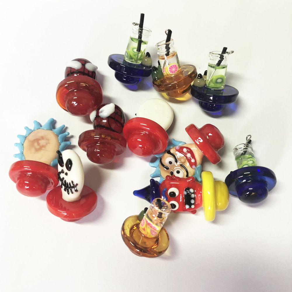 Smoking Accessores Colorful Cartoon Glass Carb Cap for Top quartz banger nails glass water pipe For 25mm Quartz Banger dab oil rigs
Smoking Accessores Colorful Cartoon Glass Carb Cap for Top quartz banger nails glass water pipe For 25mm Quartz Banger dab oil rigs